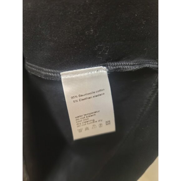 Akris Punto Womens Short Sleeve Square Neck Sleek Top Black Size 6 - Picture 4 of 5